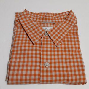 Columbia Men's Plaid Short Sleeve Button Up Front Pocket Shirt in Size L